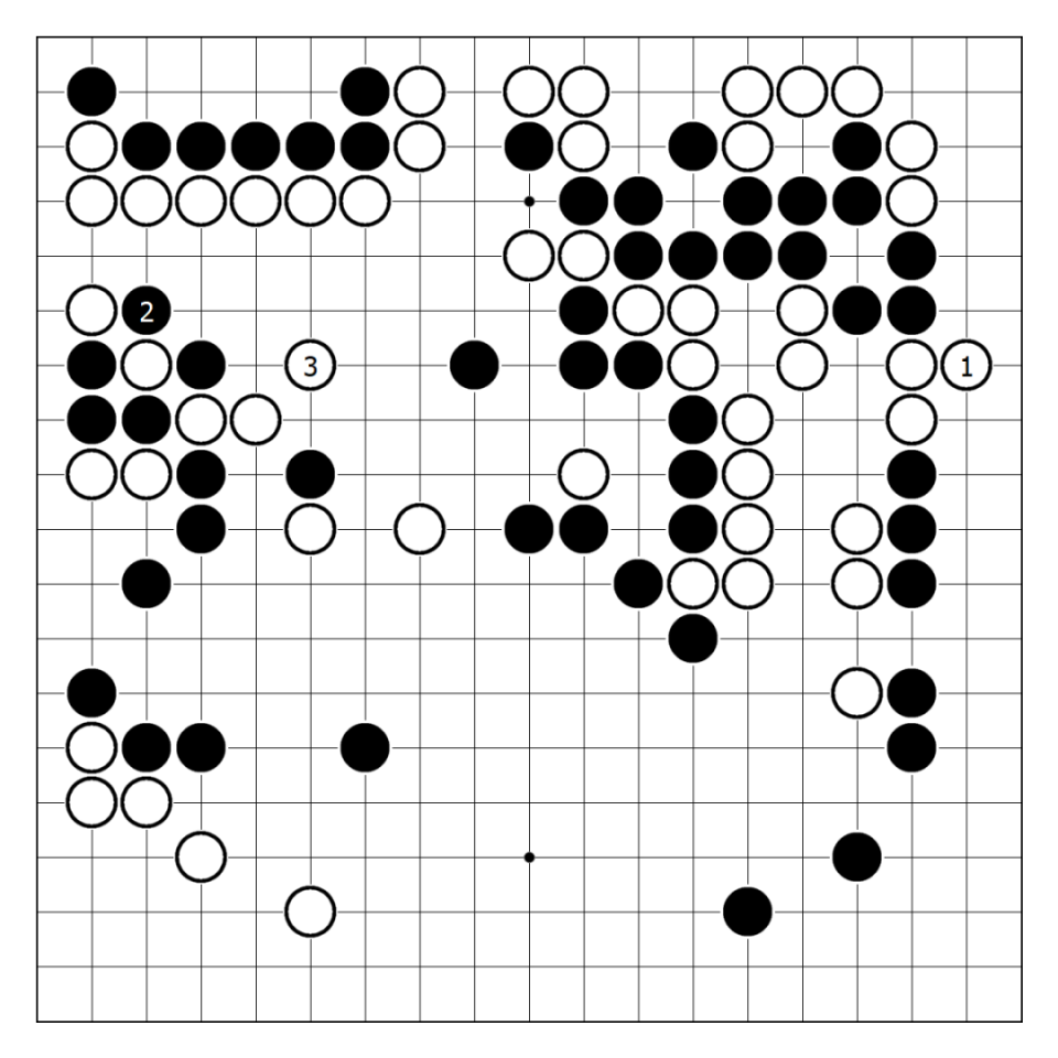 希望看清右, om, 导致黑棋整